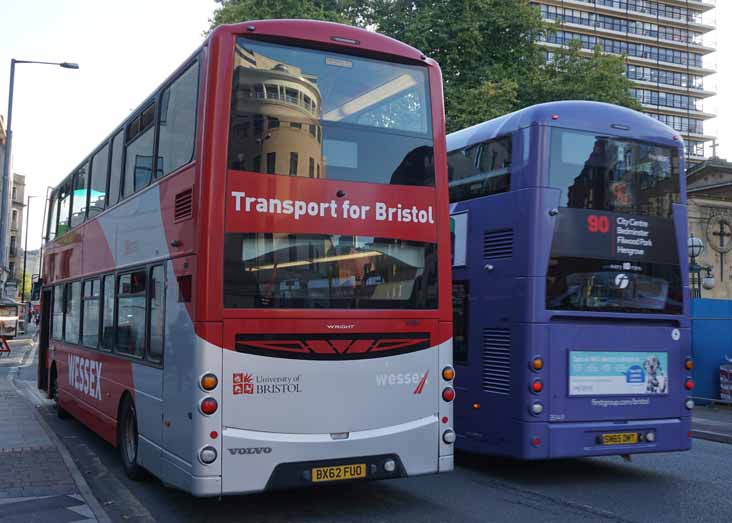 Wessex Volvo B9TL Wright 40602 & First Bristol Streetdeck 35149